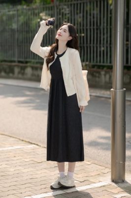 chân váy lụa mặc với gì